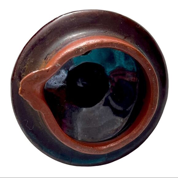 Japan 1940’s Vintage Moriage Brown Teapot Small - Picture 6 of 14